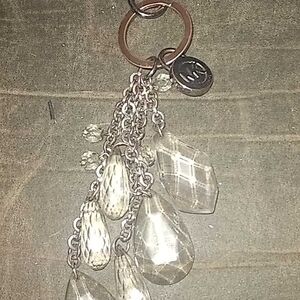 Michael Kors Silver Gray Key Card Holder